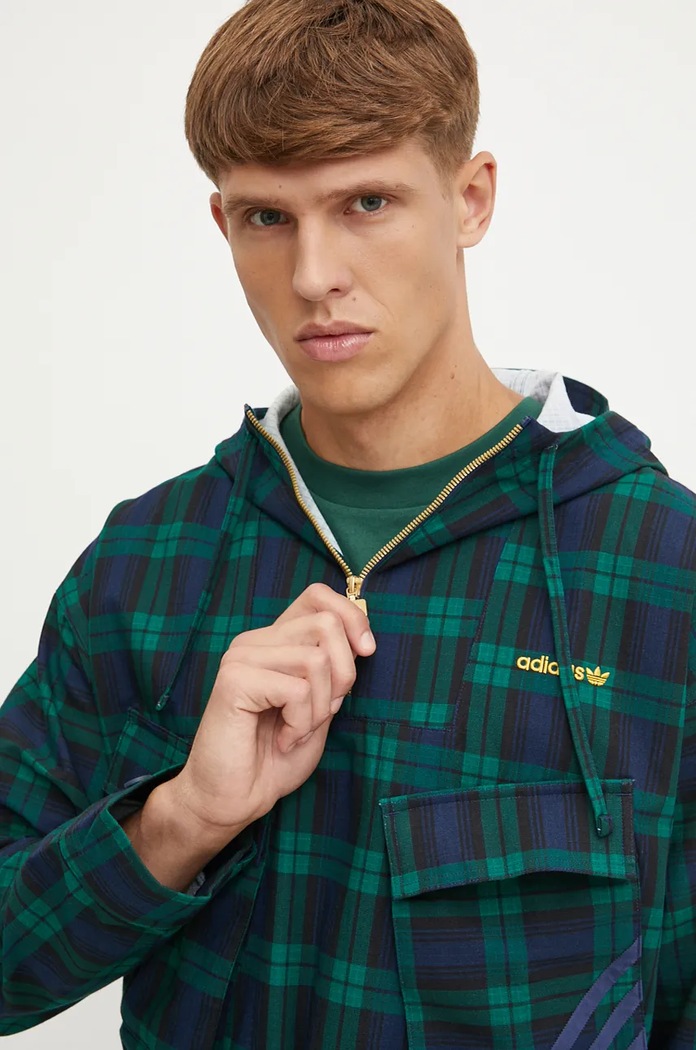 adidas Originals geacă Windbreaker verde IX9636