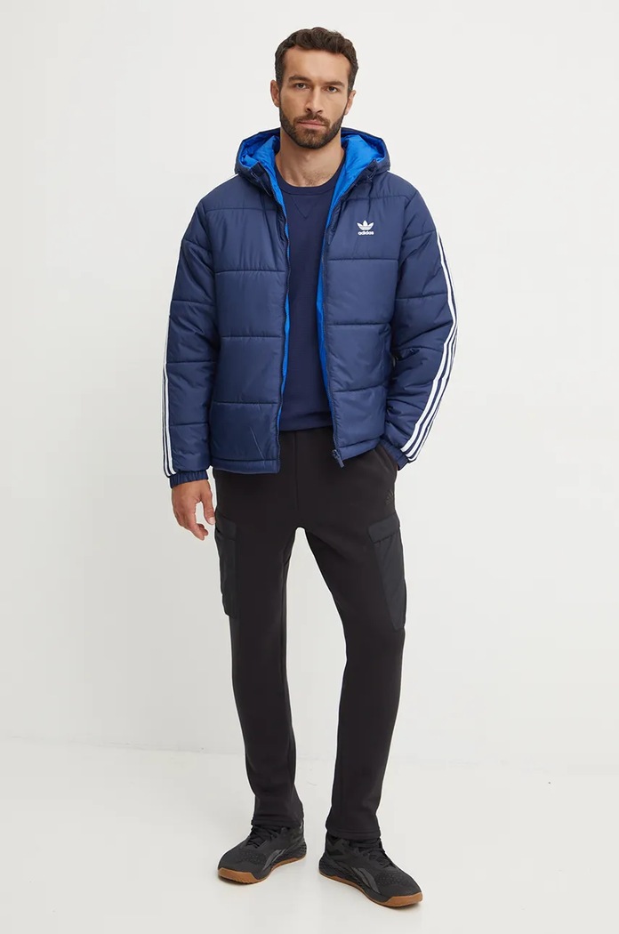 Îmbrăcăminte adidas Originals geaca cu doua fete Adicolor Reversible Jacket JD9073 bleumarin