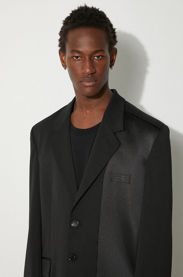 MM6 Maison Margiela wool blend blazer SH0BN0009.S47848 black
