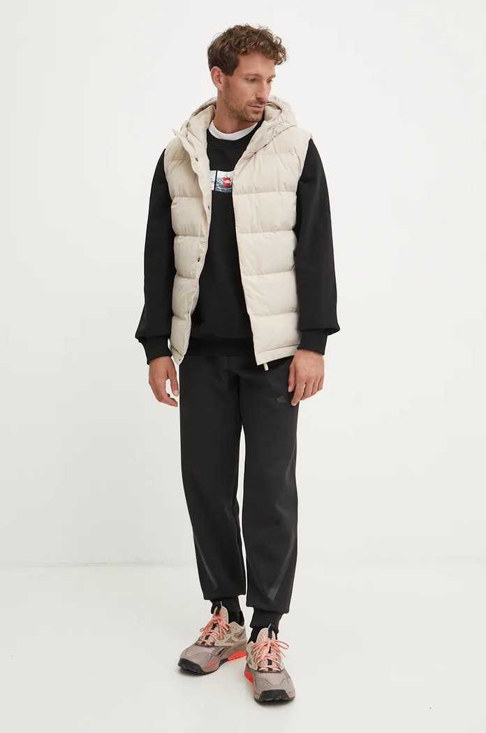 Páperová vesta adidas Helionic IX8857 béžová AW24