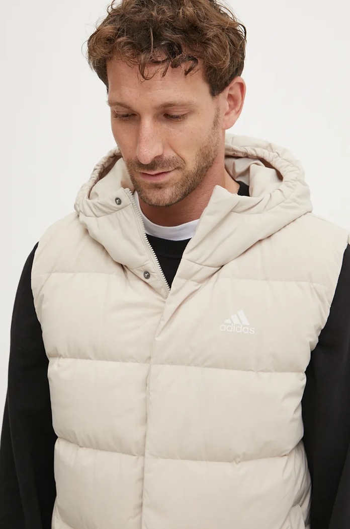 Páperová vesta adidas Helionic béžová IX8857