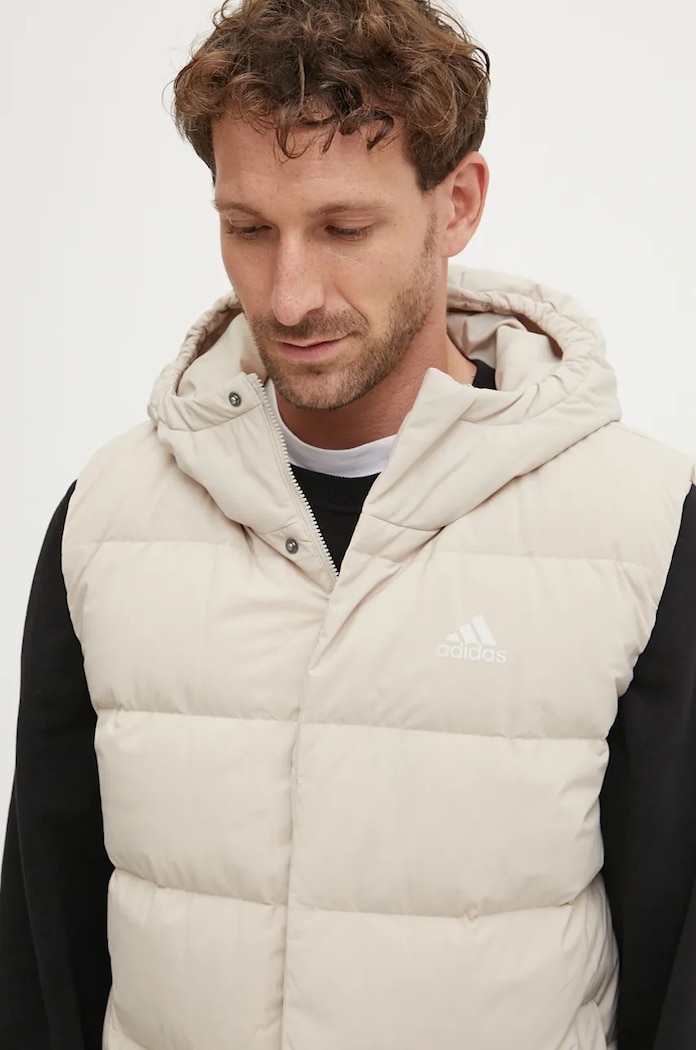 Páperová vesta adidas Helionic béžová IX8857