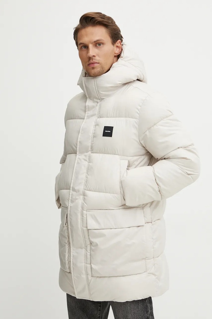 Bunda Calvin Klein s podšívkou béžová K10K113465