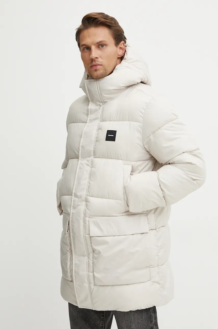 Bunda Calvin Klein s podšívkou béžová K10K113465