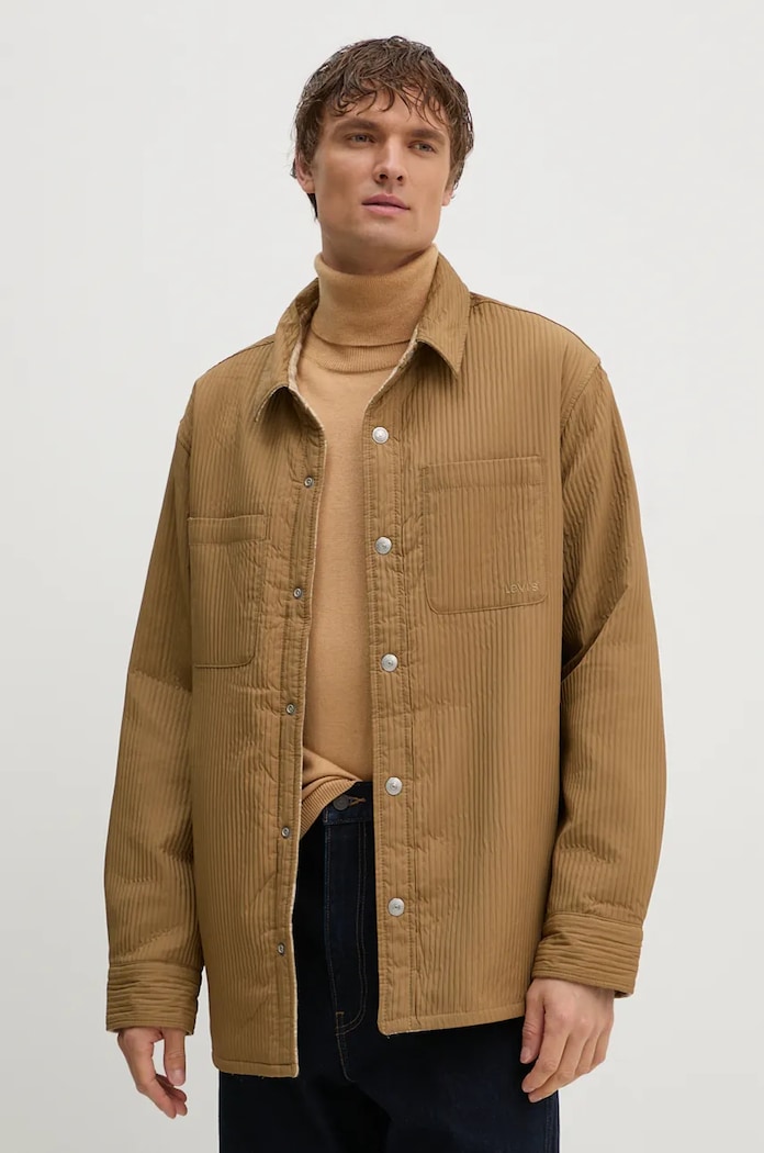 Дънково яке с две лица Levi's A8553 бежов AW24