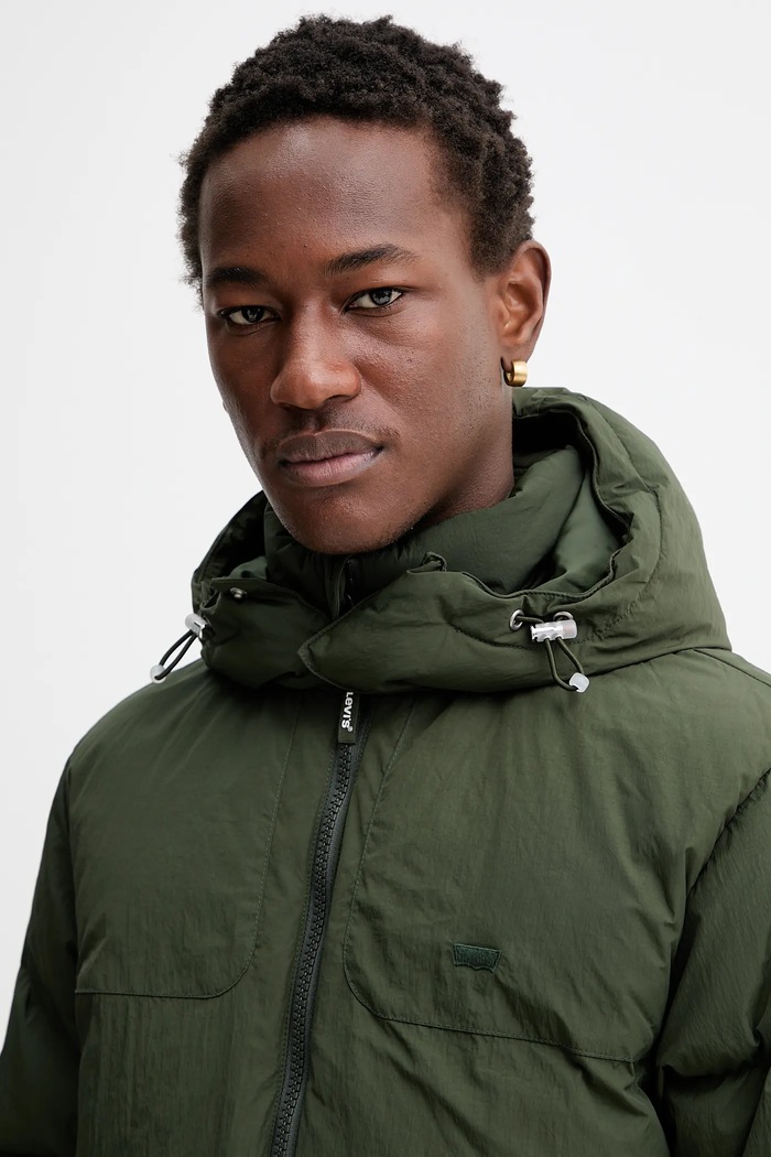 Péřová bunda Levi's zelená A8557