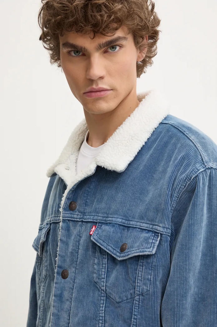 Μπουφάν με κορδόνι Levi's μπλε A5784