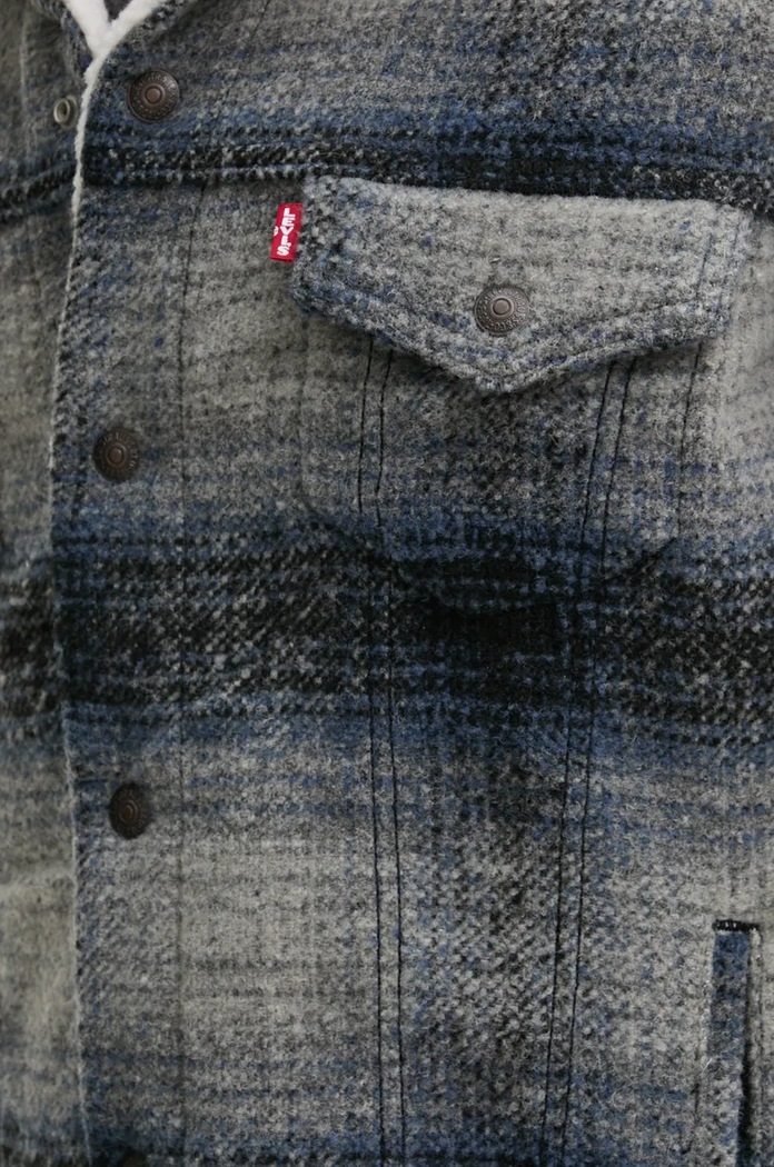 Levi's geaca din amestec de lana A6027 gri