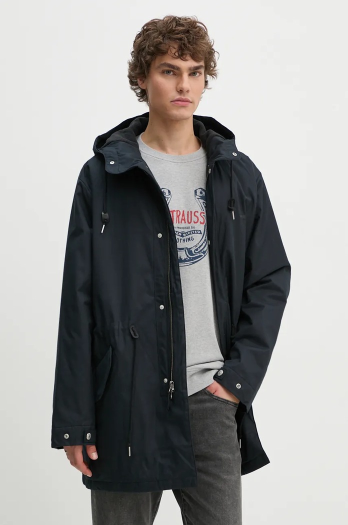 Bunda Levi's s kapucí černá A8563