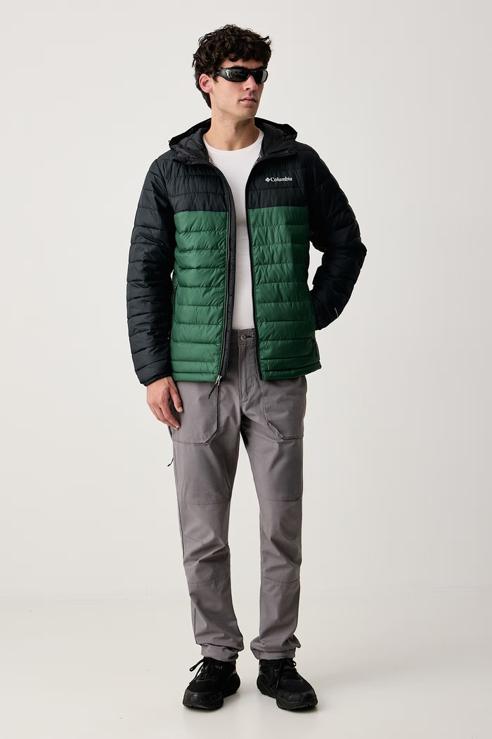 Columbia Sportovní bunda pánská Powder Lite 2086944 zelená SS26