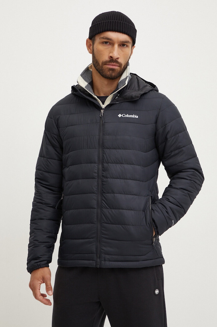 Columbia geaca sport Powder Lite II cu captuseala negru 2086944
