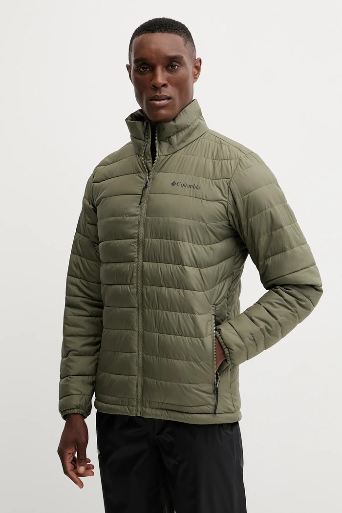 Športová bunda Columbia Powder Lite II zelená 2086964