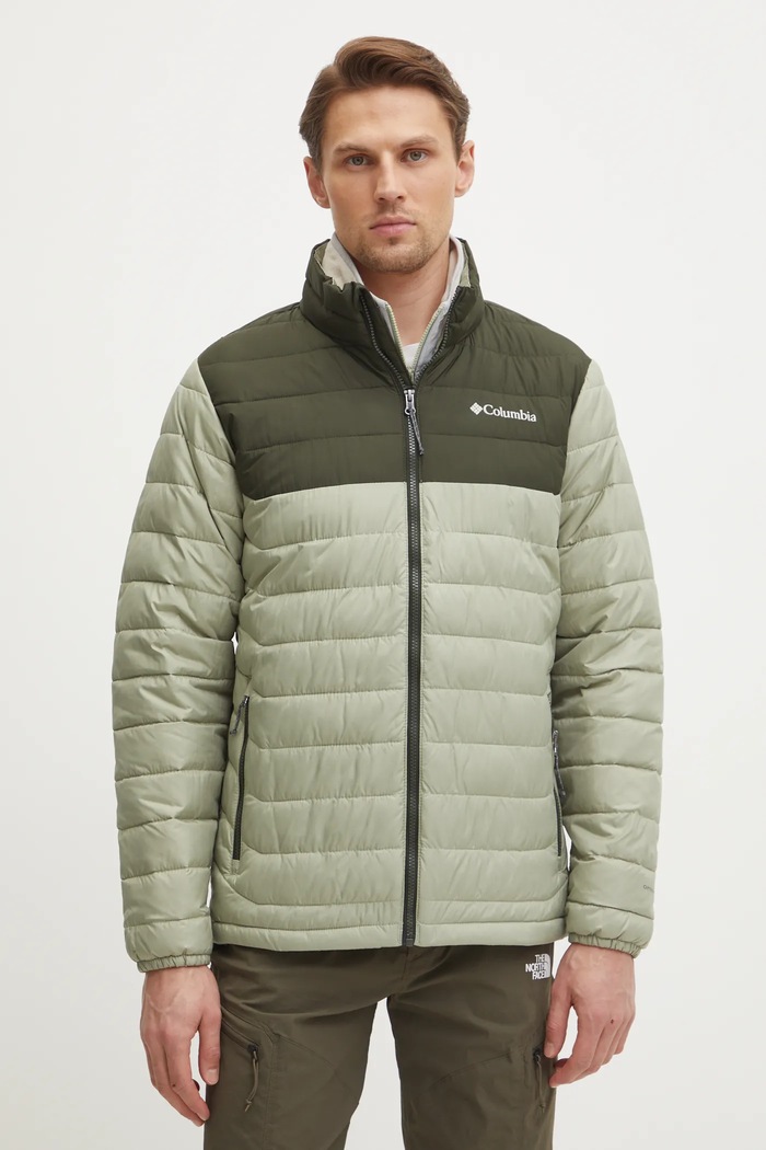Columbia kurtka sportowa Powder Lite II bez kaptura zielony 2086964