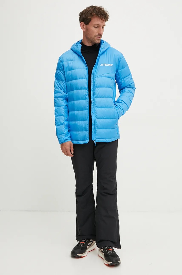 Péřová sportovní bunda adidas TERREX Multi JG6359 modrá AW24