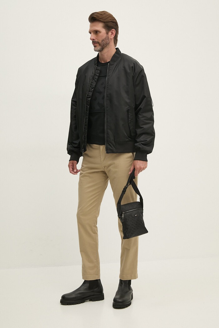 Bomber bunda Calvin Klein Jeans 00040EM524 černá SS25