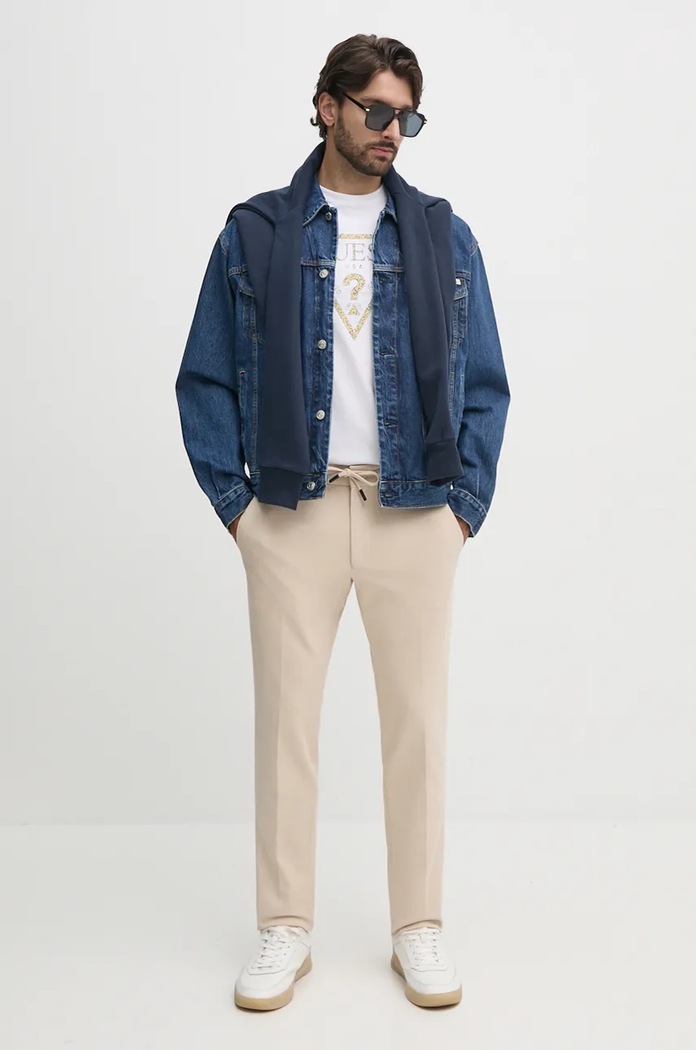 Džínová bunda Calvin Klein Jeans 00040EM719 modrá SS25