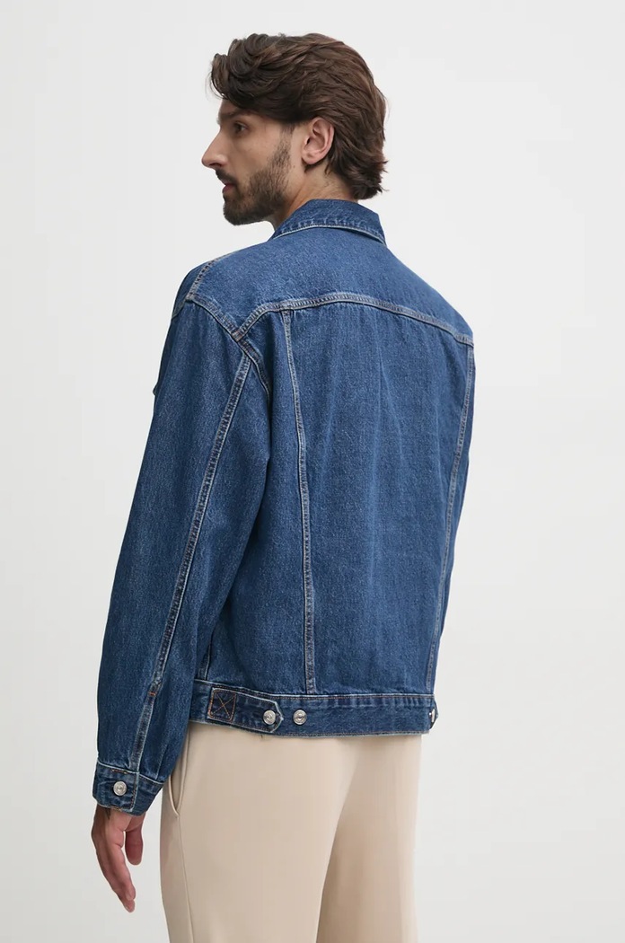 Oblečení Džínová bunda Calvin Klein Jeans 00040EM719 modrá