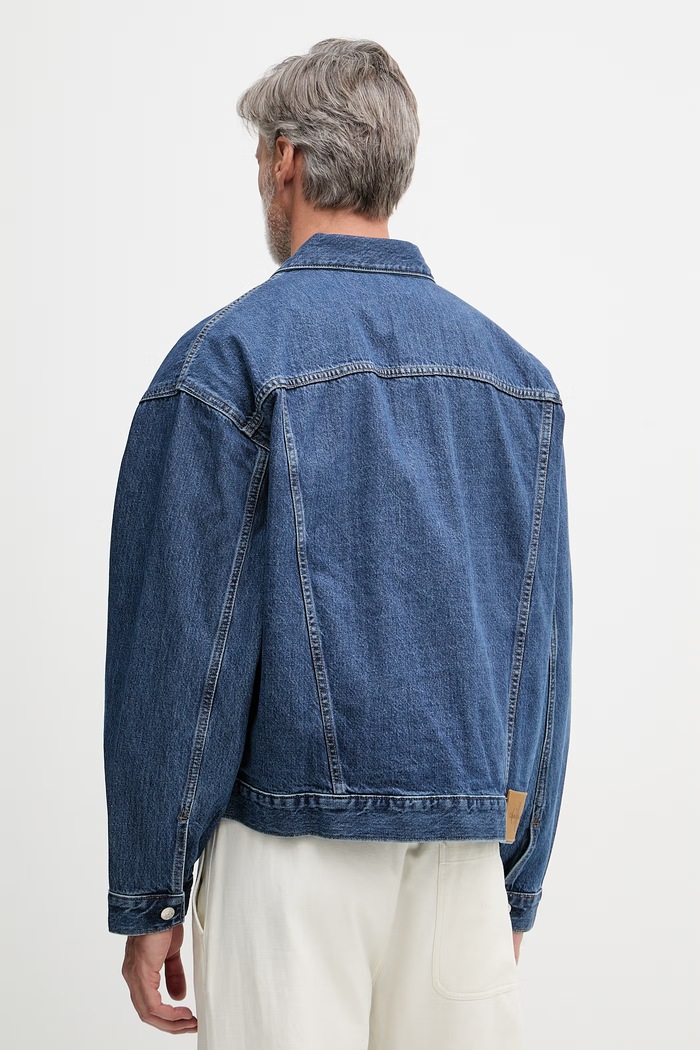 Îmbrăcăminte Calvin Klein Jeans geacă jeans 00040EM719 albastru