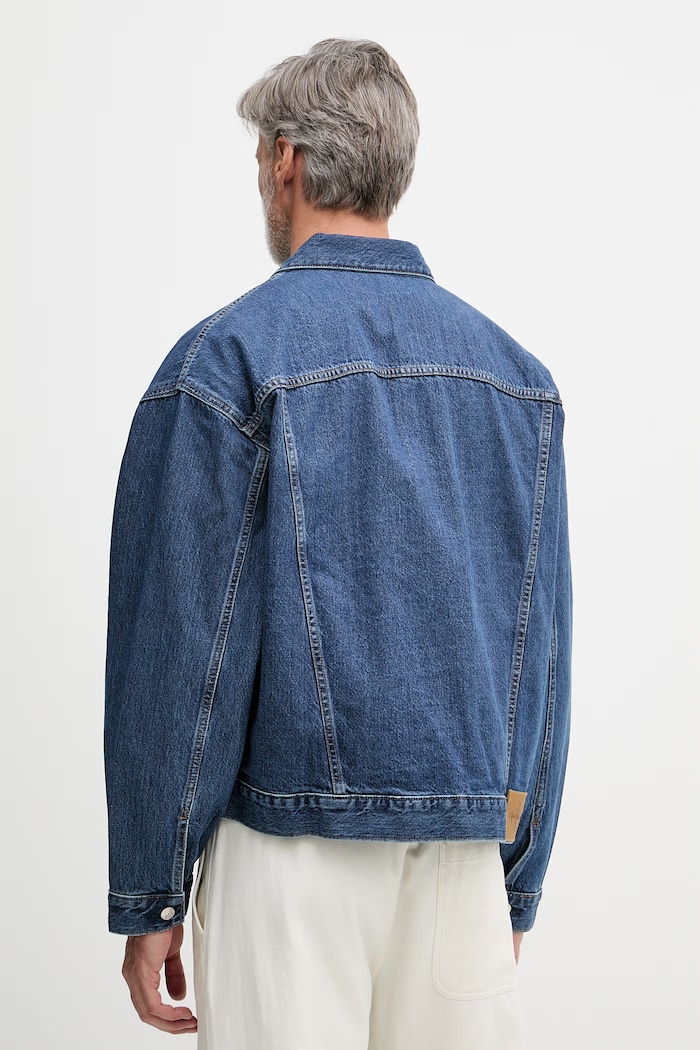 Îmbrăcăminte Calvin Klein Jeans geacă jeans 00040EM719 albastru