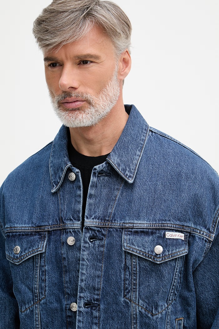 Calvin Klein Jeans geacă jeans albastru 00040EM719