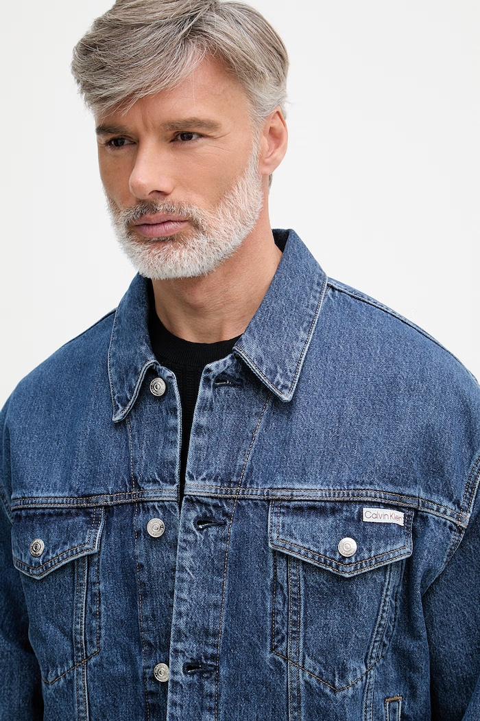 Calvin Klein Jeans geacă jeans albastru 00040EM719