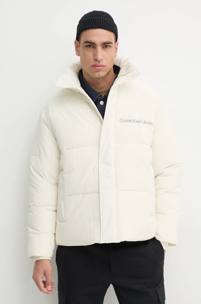 Calvin Klein Jeans kurtka bez kaptura beżowy J30J326101