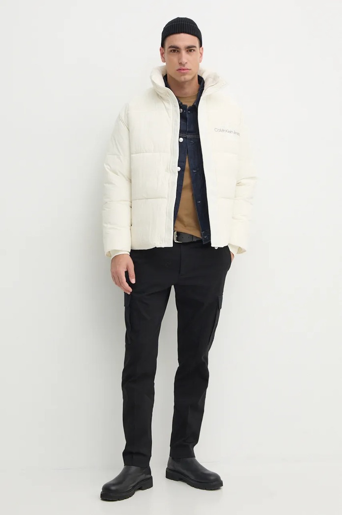 Calvin Klein Jeans geacă din denim J30J326391 bleumarin AW24