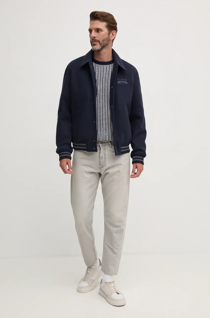 Bunda Guess MELTON M4BL29.WGJ72 námořnická modř AW24