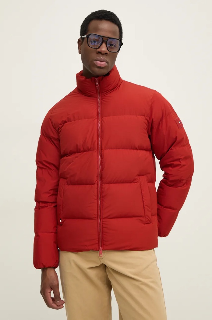 Pernata jakna Tommy Hilfiger Planet friendly crvena MW0MW36666