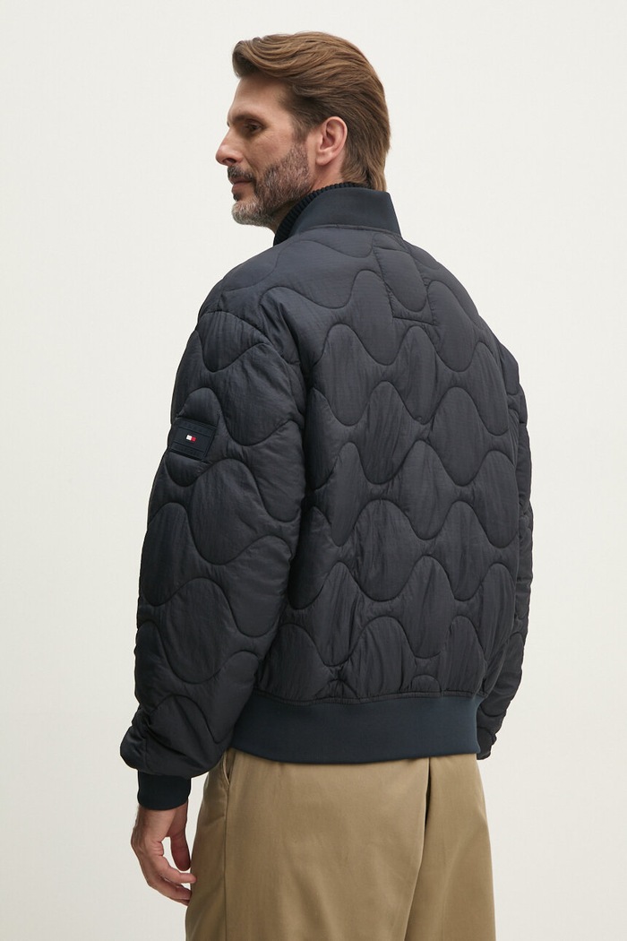 Oblečení Bomber bunda Tommy Hilfiger MW0MW37341 námořnická modř