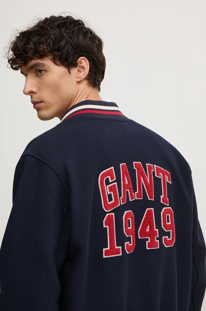 Gant jacheta bomber din lana bleumarin 7006490