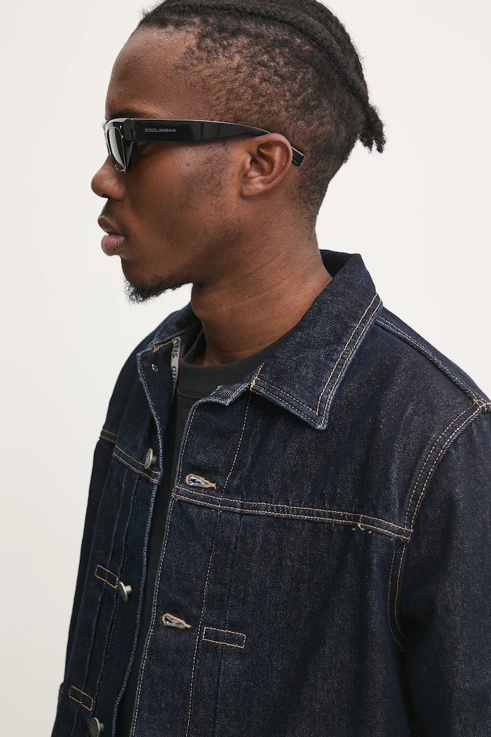 Дънково яке Guess Jeans тъмносин M4BN46.D5HS1