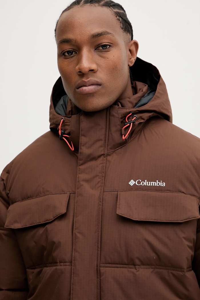 Bunda Columbia Landroamer Puffer hnedá 2088081