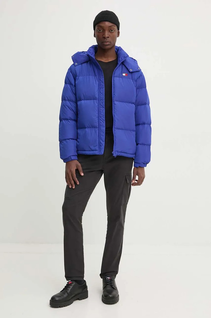 Tommy Jeans geaca de puf DM0DM19537 albastru NC24