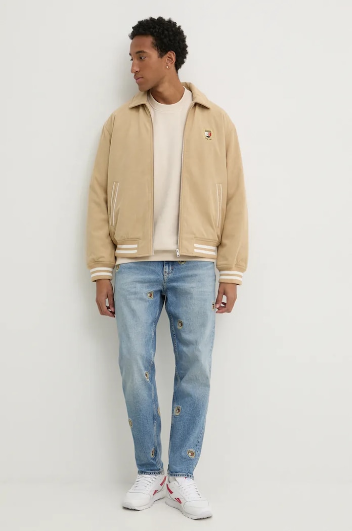 Μπουφάν Tommy Jeans DM0DM19626 μπεζ AW24
