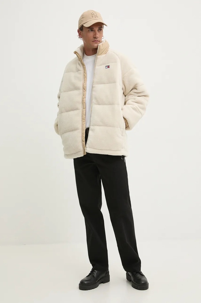 Μπουφάν Tommy Jeans DM0DM19638 μπεζ AW24