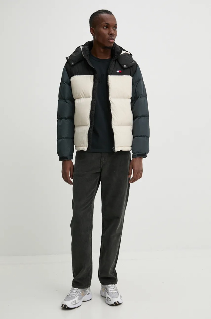 Пухено яке Tommy Jeans DM0DM19639 бежов AW24