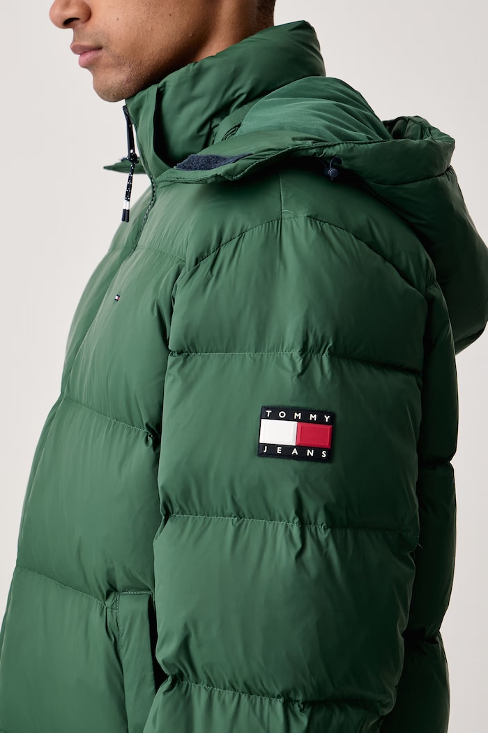 Kurtka puchowa męska Tommy Jeans DM0DM19786 zielony