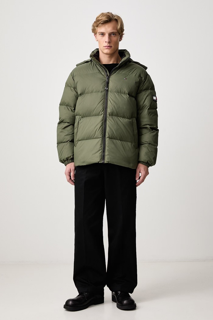Tommy Jeans Kurtka puchowa męska DM0DM19786 zielony AW25