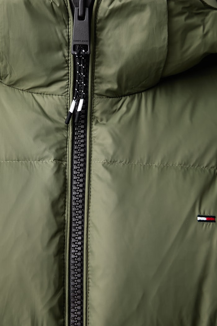 Kurtka puchowa męska Tommy Jeans zielony DM0DM19786