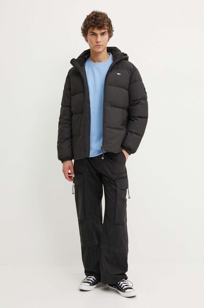 Tommy Jeans pehelydzseki DM0DM19786 fekete AW25