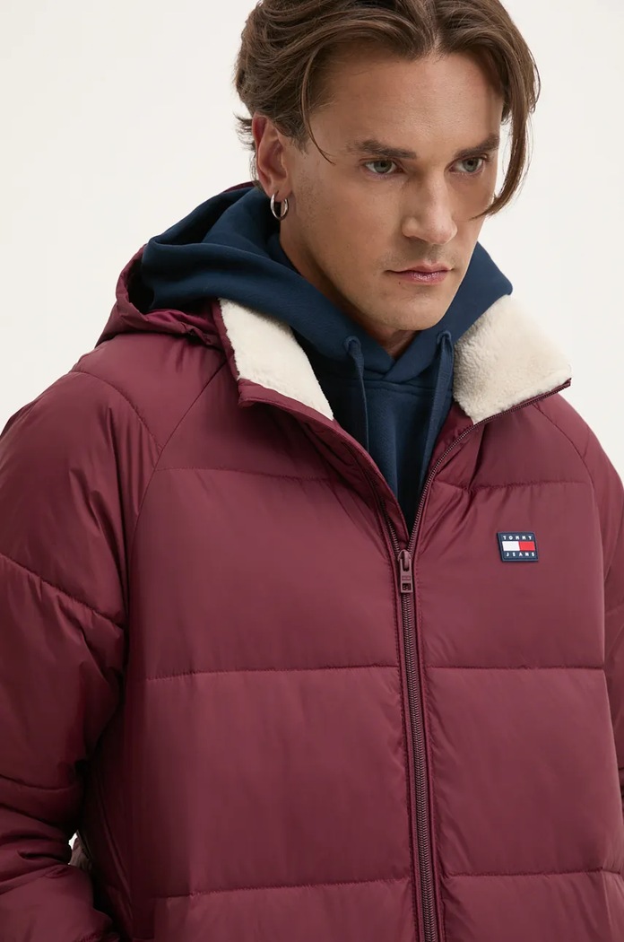 Kurtka Tommy Jeans DM0DM20003 bordowy
