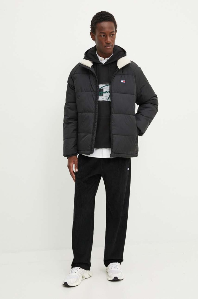 Μπουφάν Tommy Jeans DM0DM20003 μαύρο NC24