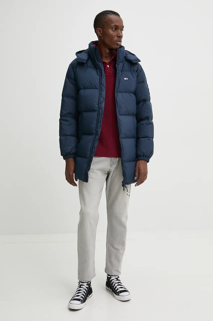 Tommy Jeans geaca de puf DM0DM20466 bleumarin AW25
