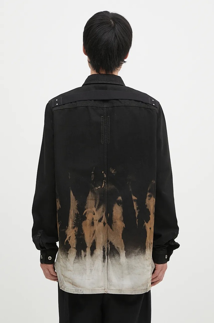 Abbigliamento Rick Owens giacca di jeans Outershirt DU02D2755.BSUN nero