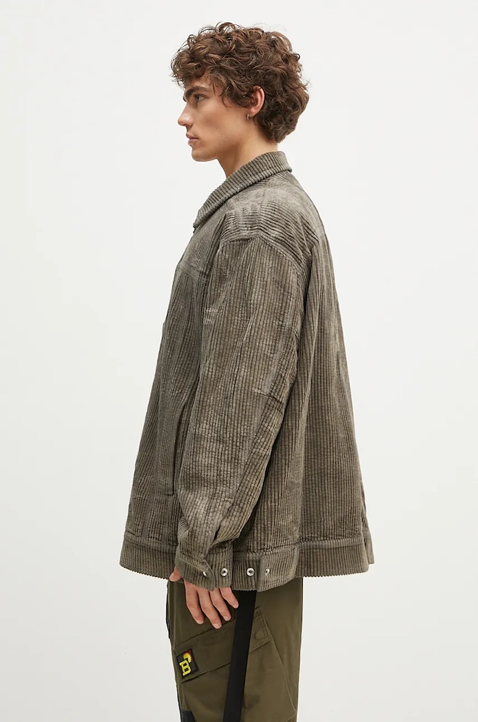 Menčestrová bunda Rick Owens Jumbo Worker DU02D2761.HCF sivá AW24