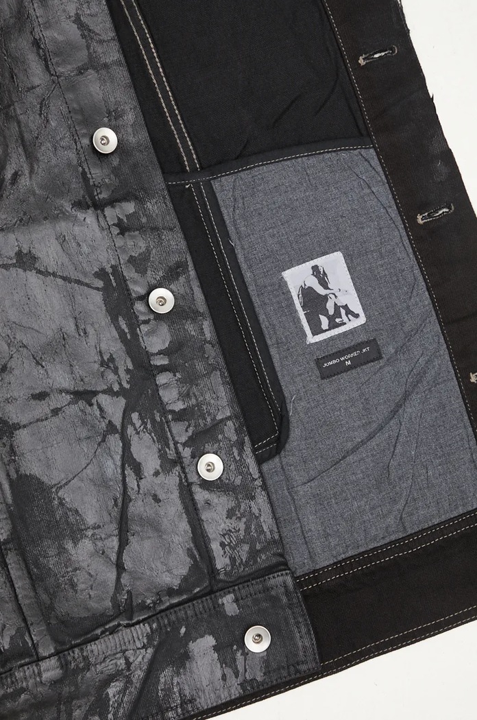 Куртка Rick Owens Jumbo Worker DU02D2761.BMC чёрный