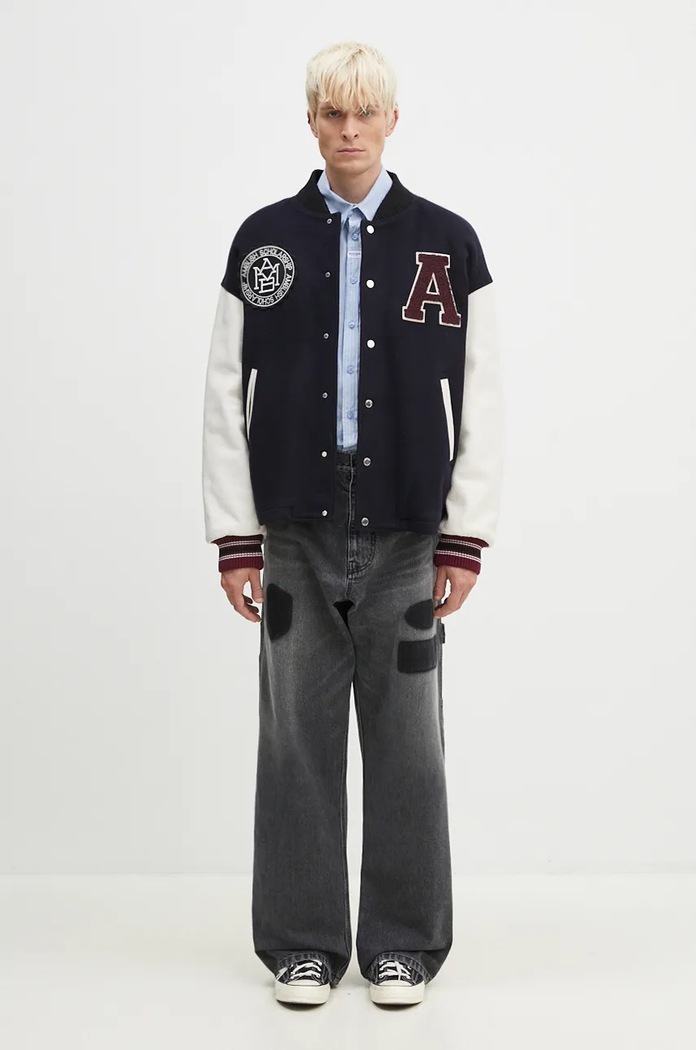 Vunena jakna AMBUSH Stadium Jacket BMEK002F24FAB0014628