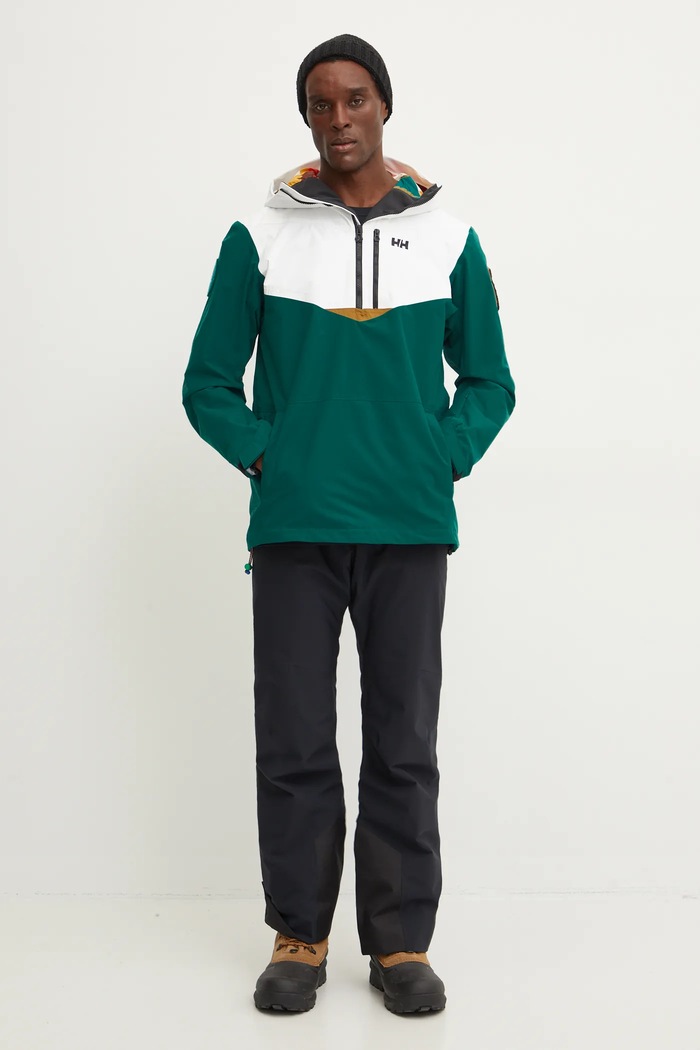 Lyžařská bunda Helly Hansen Apres Anorak 65980 zelená AW24