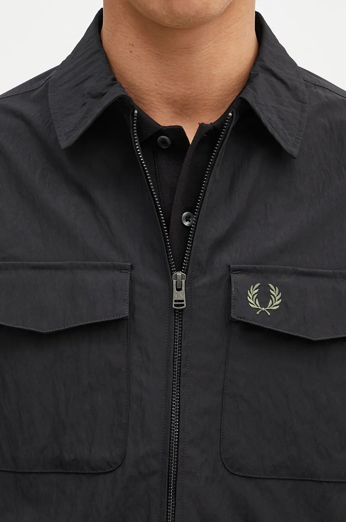 Fred Perry jacket Pocket Overshirt black M5684.236